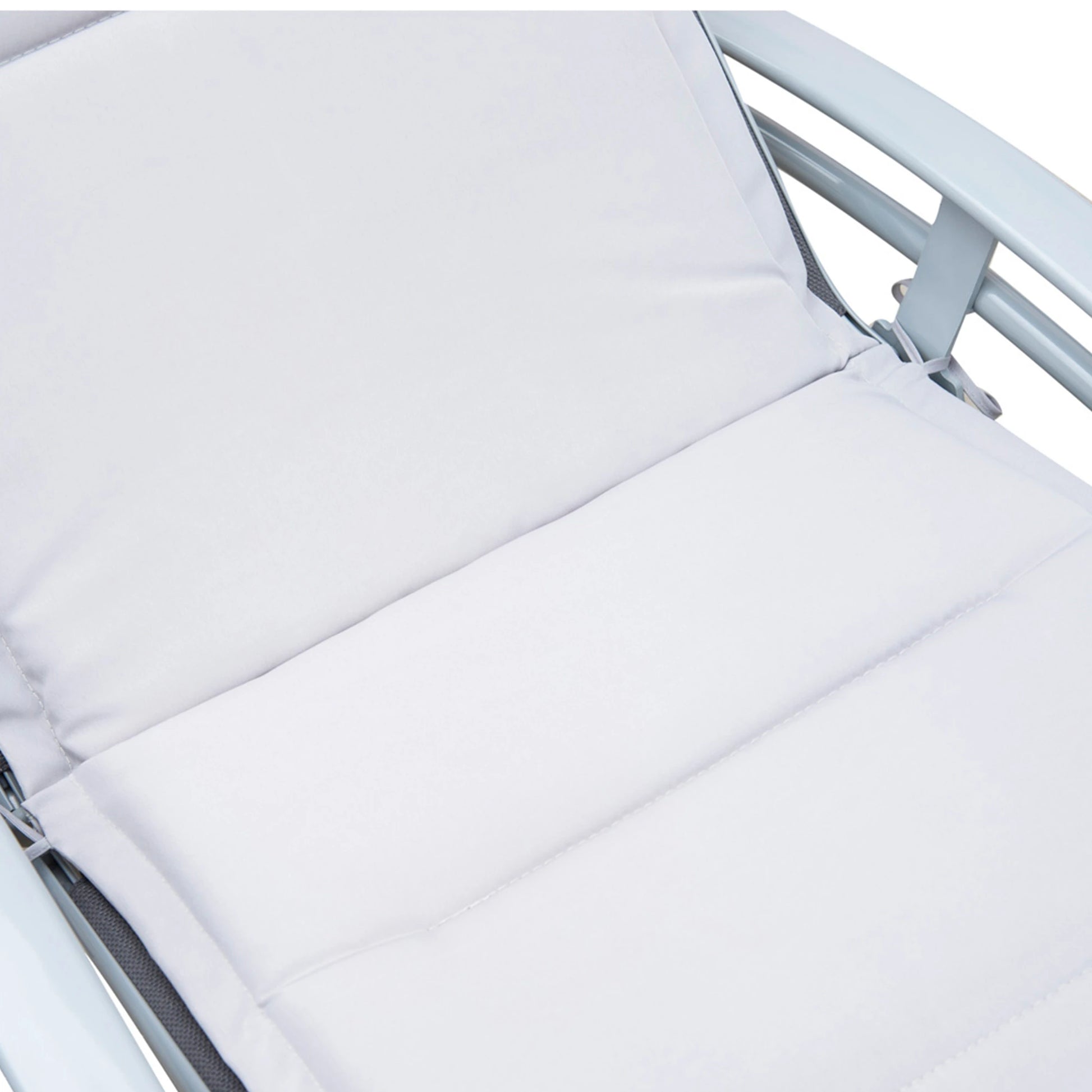 Reclining Chaise Lounge with Cushion, Padded Pillow, Grey Lounger Chairs at Gallery Canada