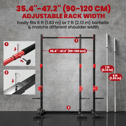 Power Cage Squat Rack, 1100 lb Capacity, Adjustable Power Towers at Gallery Canada