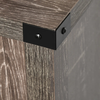 Rustic Barn Door Cabinet, Farmhouse Buffet Sideboard, Dark Oak Bar Cabinets at Gallery Canada