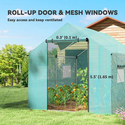 Walk-in Tunnel Greenhouse, UV-Resistant, 6.6' x 10' x 6.6', Green Tunnel Greenhouses at Gallery Canada