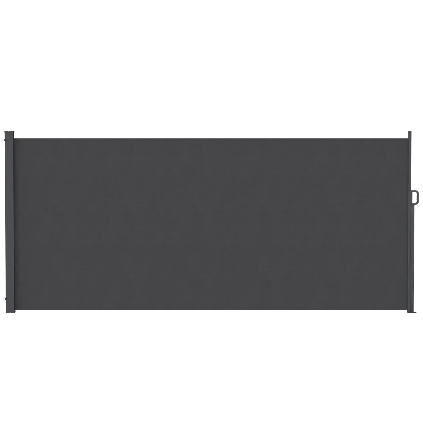 Retractable Side Awning, 165" x 73", Water-Resistant, UV 50+, Dark Grey Side Awnings Dark Grey at Gallery Canada