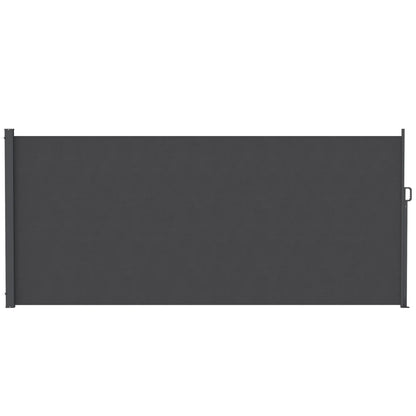 Retractable Side Awning, 165" x 73", Water-Resistant, UV 50+, Dark Grey Side Awnings Dark Grey at Gallery Canada