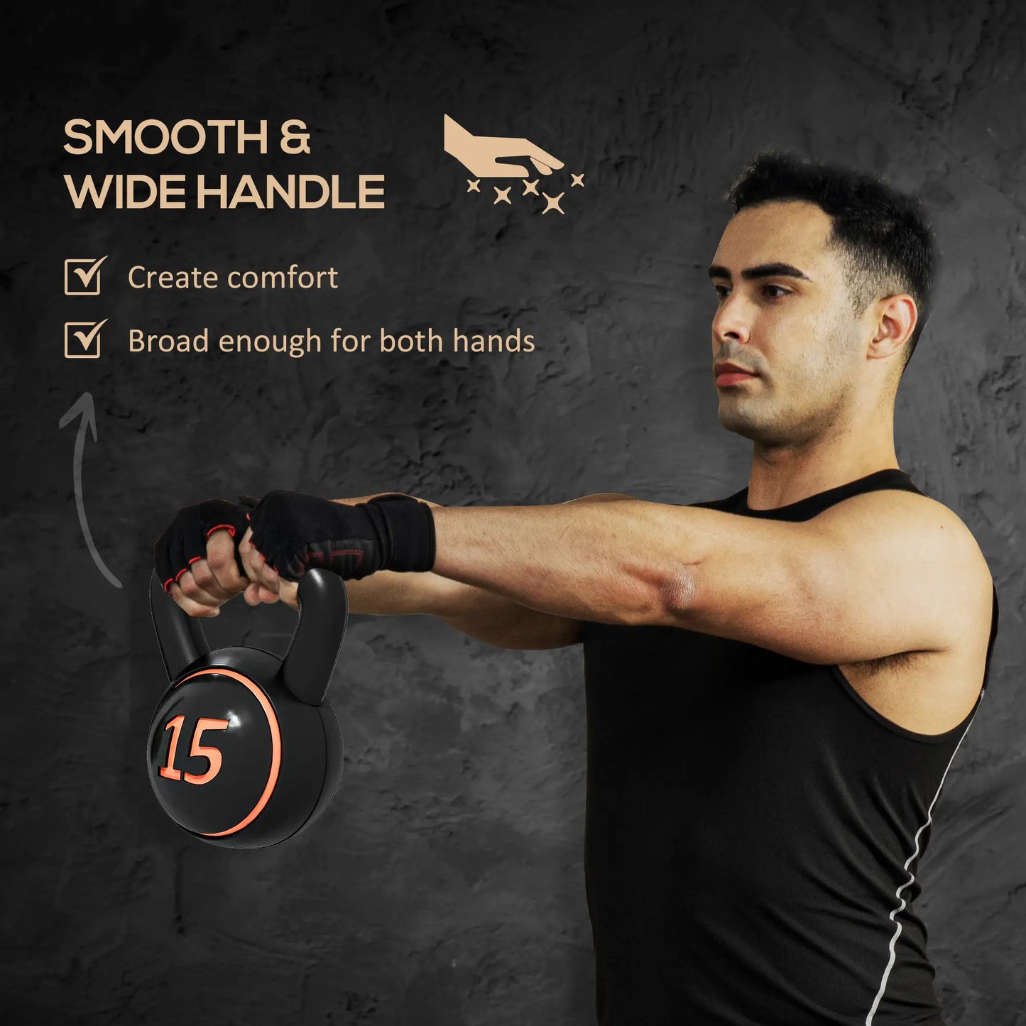 Three-Piece Kettlebell Set, 5lbs, 10lbs, 15lbs, with Stand Strength Training Equipment at Gallery Canada
