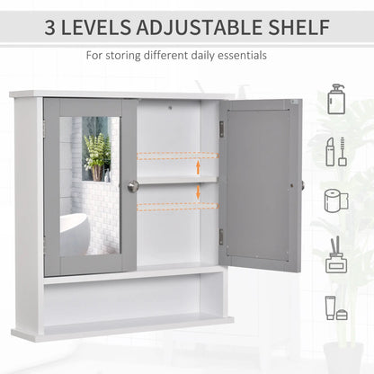 3-Piece Bathroom Set, Tall and Small Cabinets, Wall Mount Mirror, White Storage Cabinets at Gallery Canada