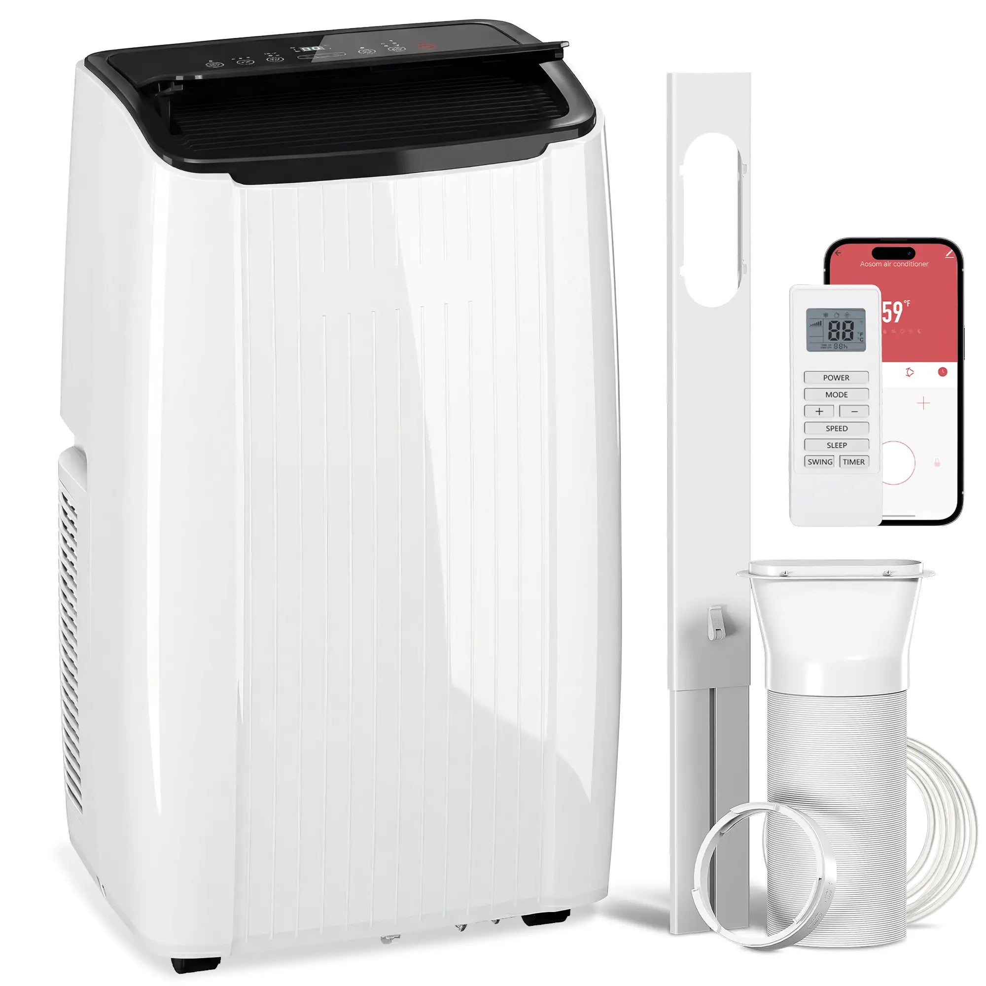 12000 BTU Portable Air Conditioner, 5-in-1, White Air Conditioner at Gallery Canada
