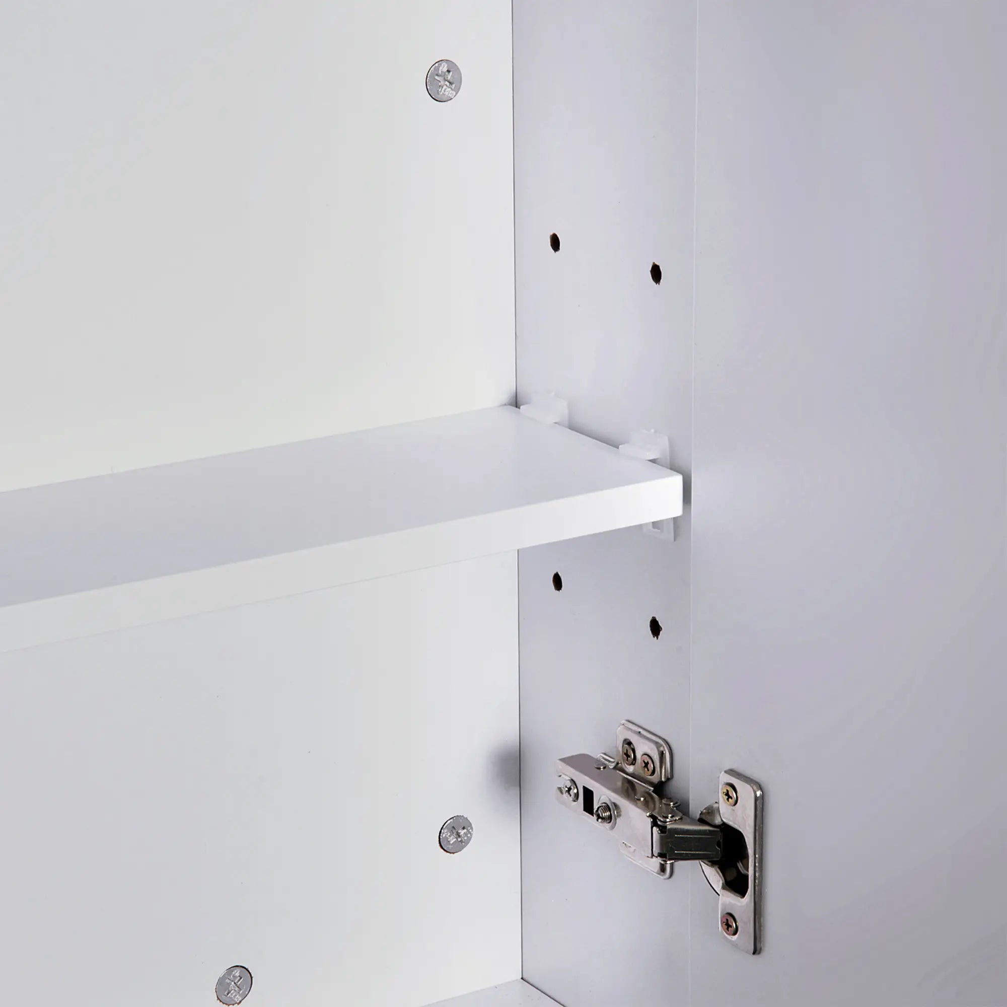 Wall Mount Medicine Cabinet with Mirror, Adjustable Shelf, Double Door, Soft Closing, 23.5