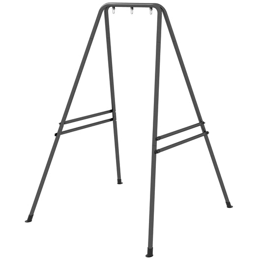 Heavy Duty Metal Hammock Chair Stand, 48.8" x 56.3" x 70.9", Black Hammock Stands Black at Gallery Canada
