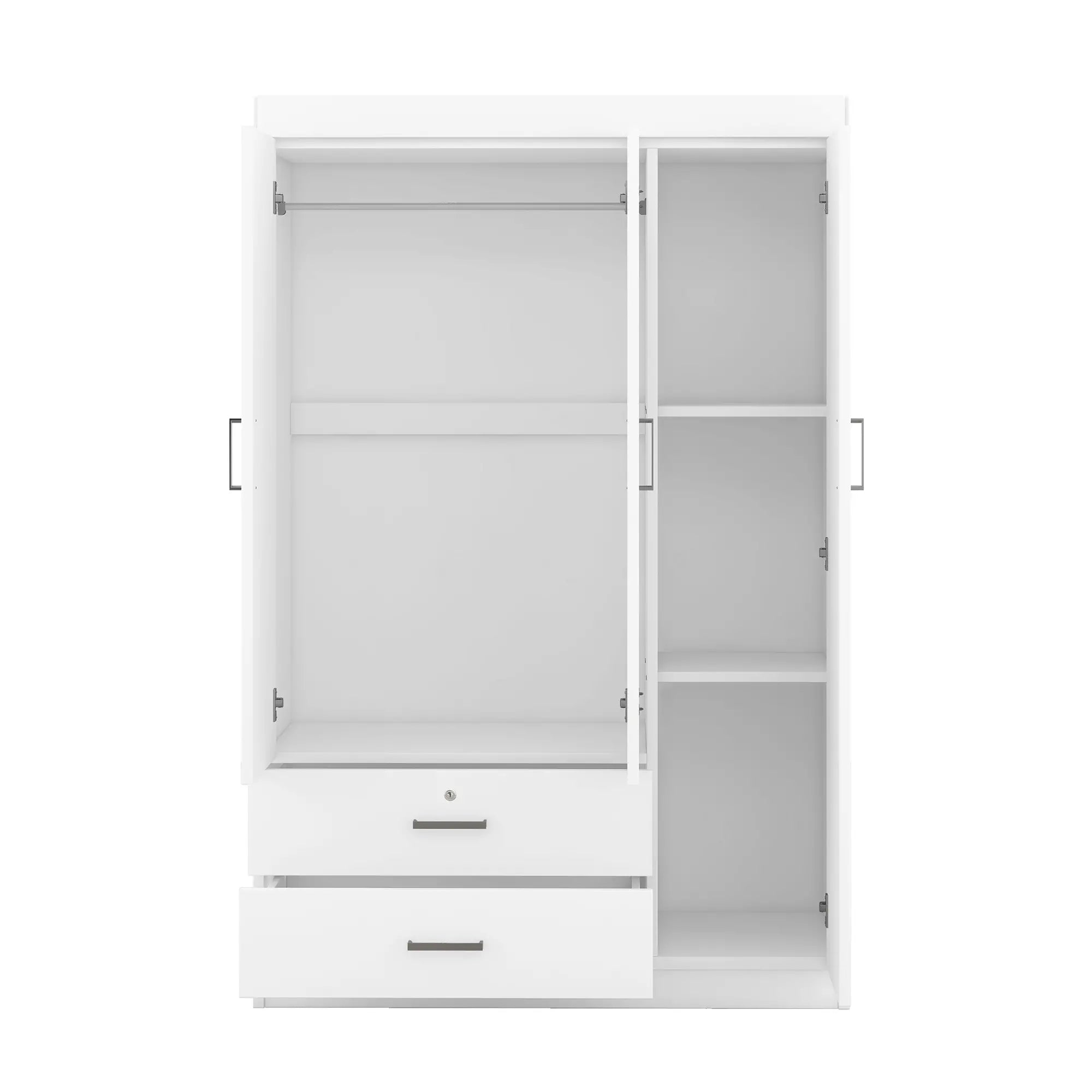 Modern Wardrobe, 2 Drawers, MDF Construction, 41.5