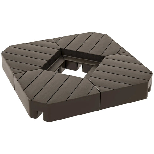 Offset Umbrella Base, 132 lb. Water or 176 lb. Sand, Brown