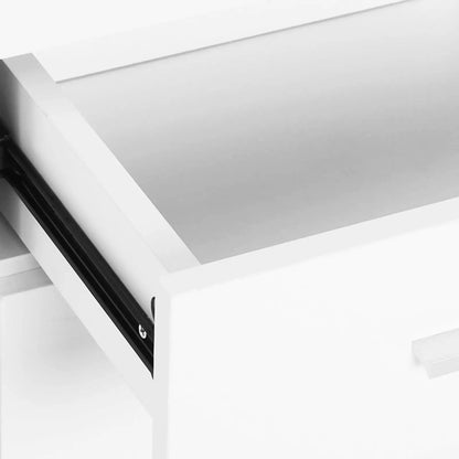 High Gloss Sideboard, 2 Drawers, 3 Doors, Adjustable Shelf, White Bar Cabinets at Gallery Canada