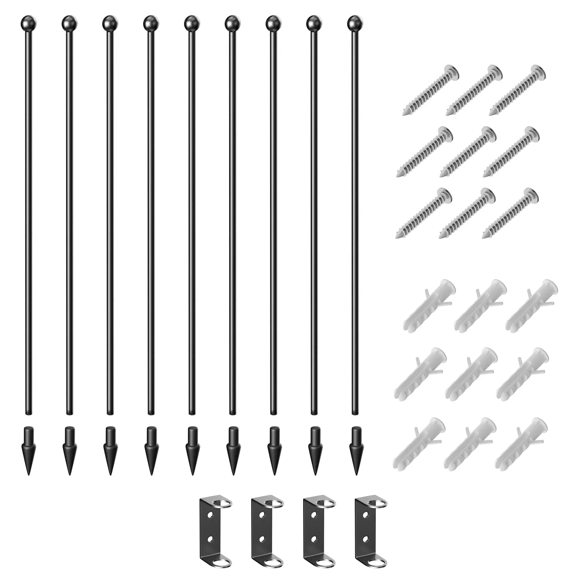 Outdoor Dog Fence, 8 Panels 31.5
