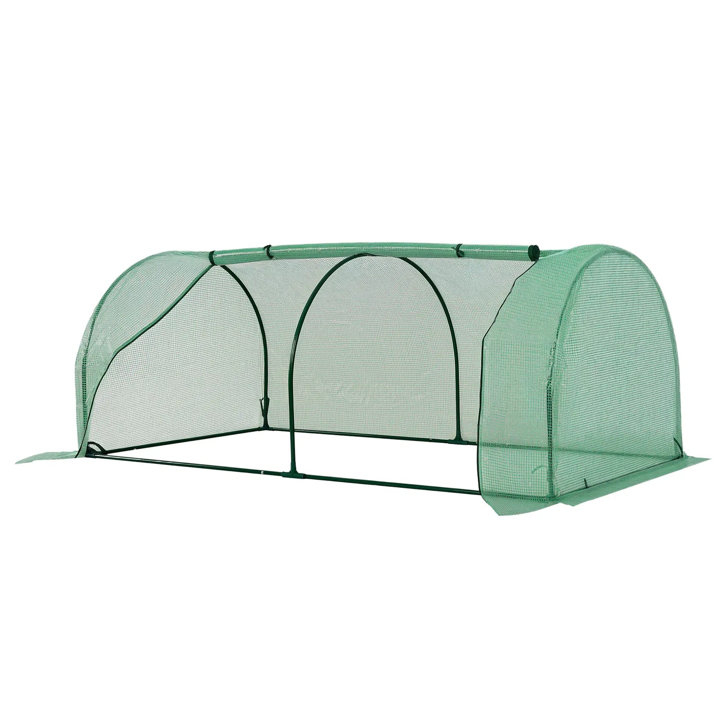 Mini Greenhouse With Zippered Doors, 79" x 39" x 32", Green Mini Greenhouses at Gallery Canada