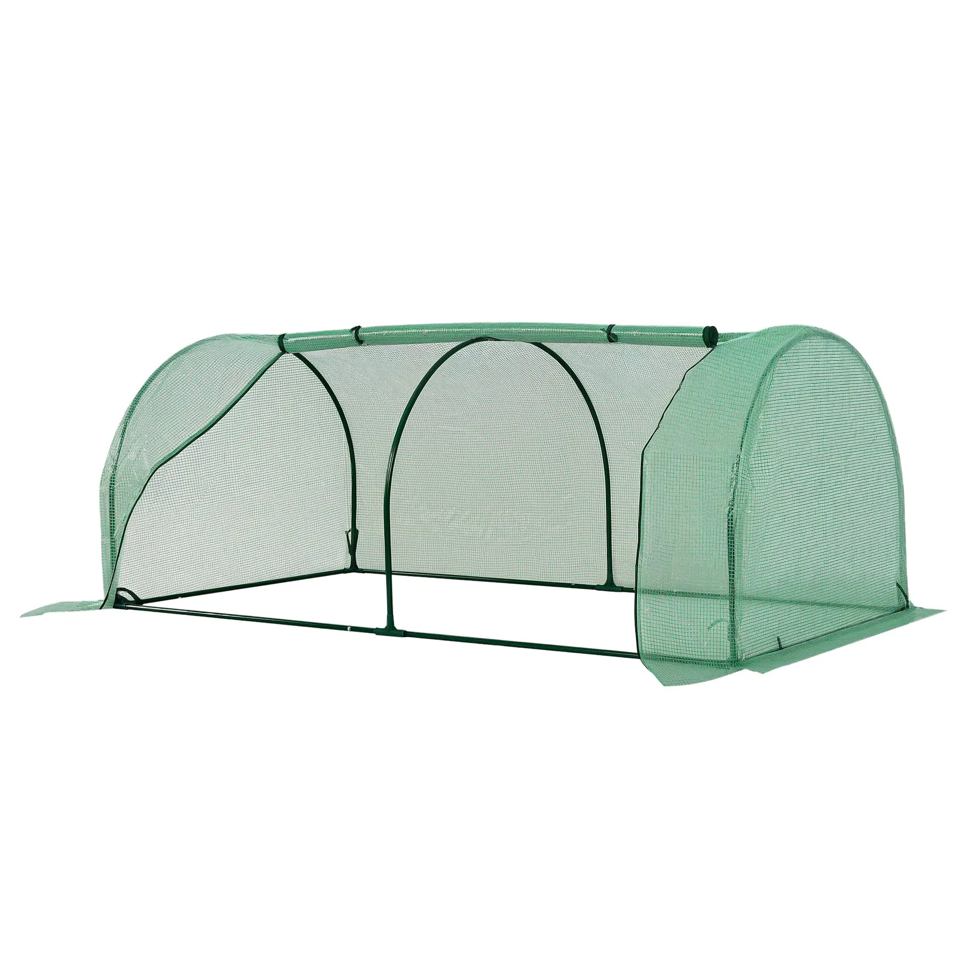 Mini Greenhouse With Zippered Doors, 79" x 39" x 32", Green Mini Greenhouses at Gallery Canada
