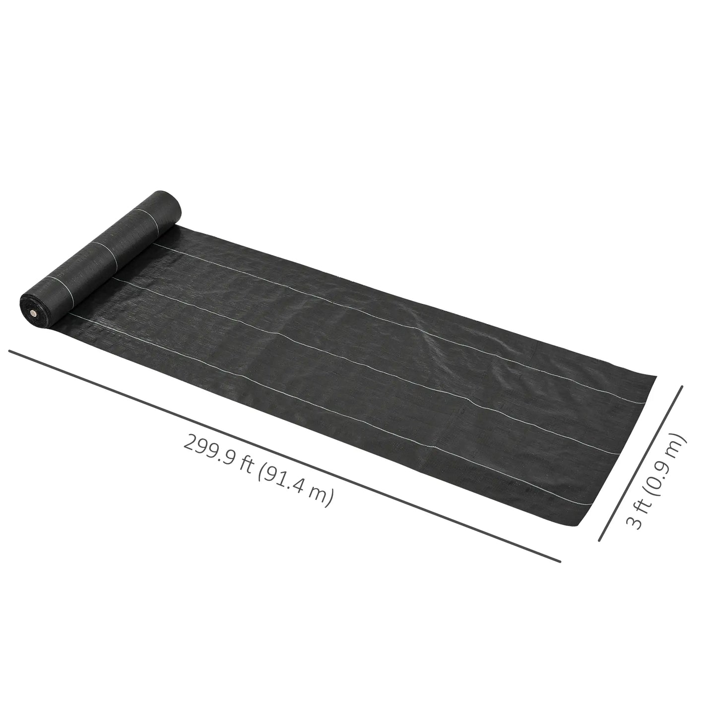 3ftx300ft Landscape Fabric, 4.6OZ Premium Weed Barrier, Durable Weed Block Mat Weed Barrier Fabrics at Gallery Canada