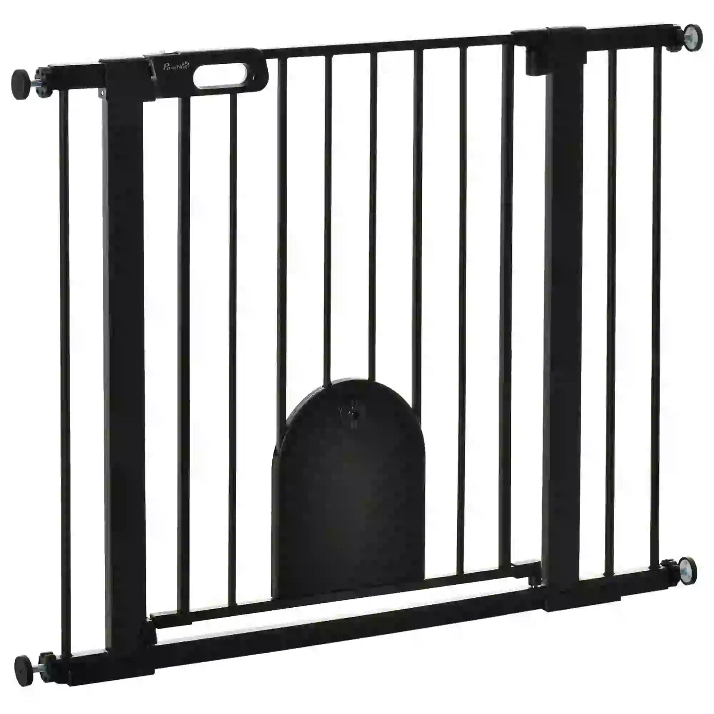 30"-41" Extra Wide Pet Gate, Small Door, 30"H, Black Houses, Kennels & Pens Black at Gallery Canada