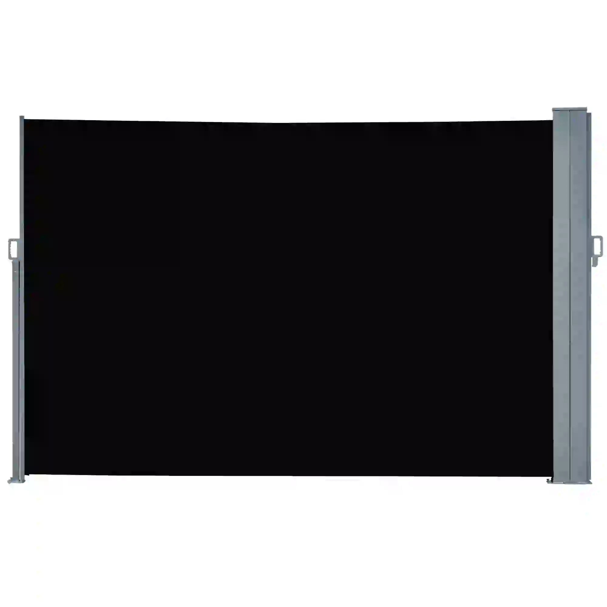 Retractable Double Side Awning, Folding Privacy Screen, Black Side Awnings at Gallery Canada