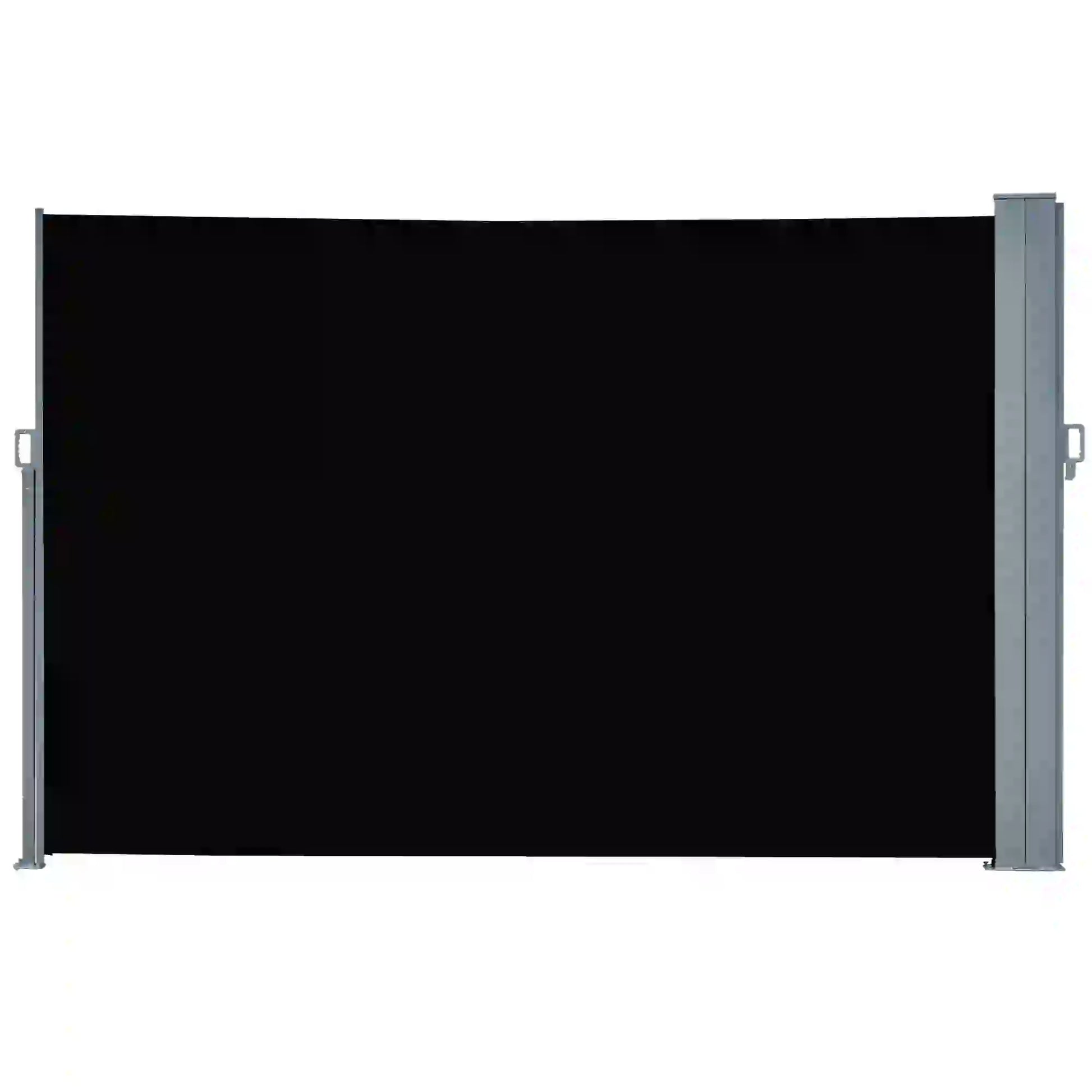 Retractable Double Side Awning, Folding Privacy Screen, Black Side Awnings at Gallery Canada