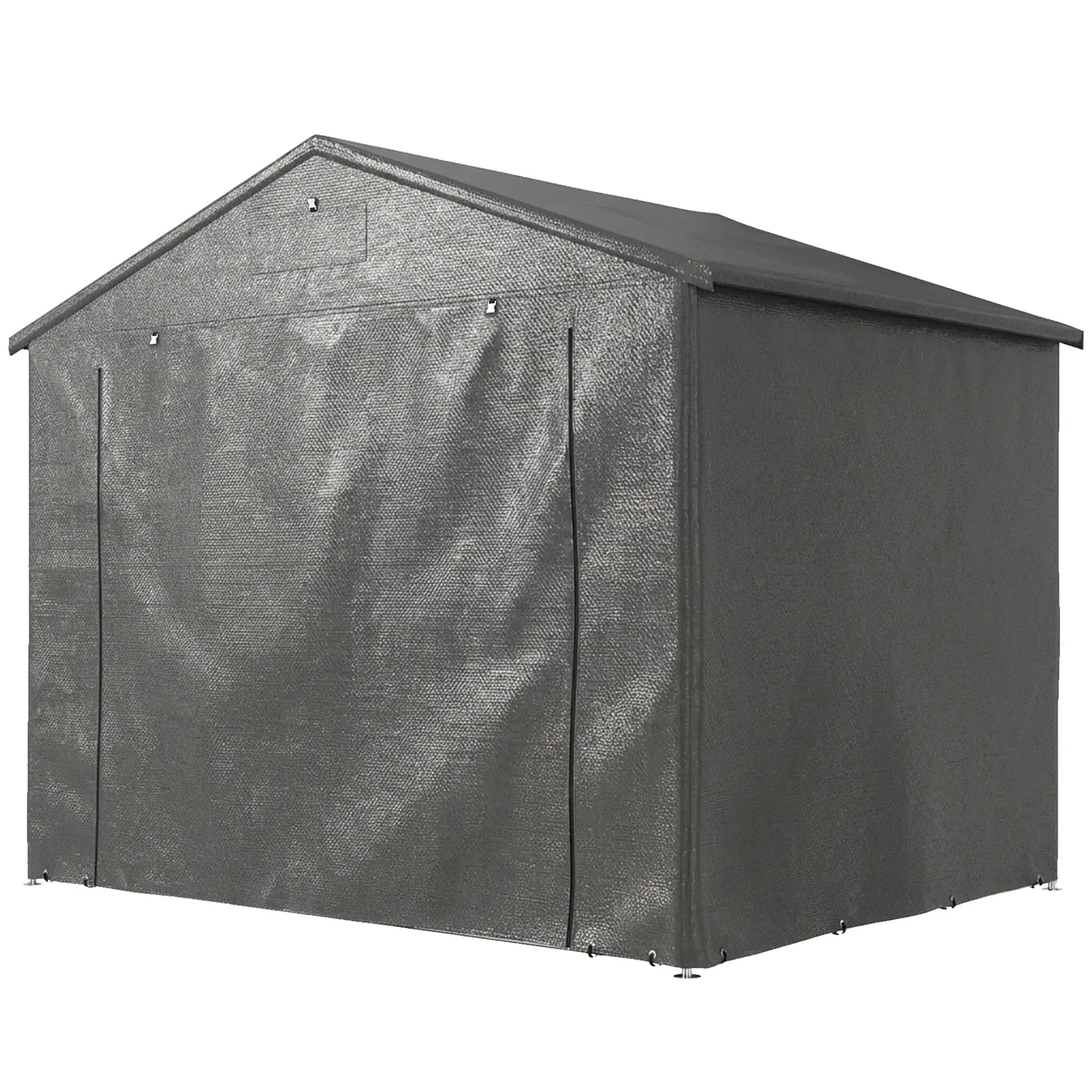 8' x 6' Portable Shed, Waterproof Bike Tent, Dark Grey Sheds Dark Grey at Gallery Canada