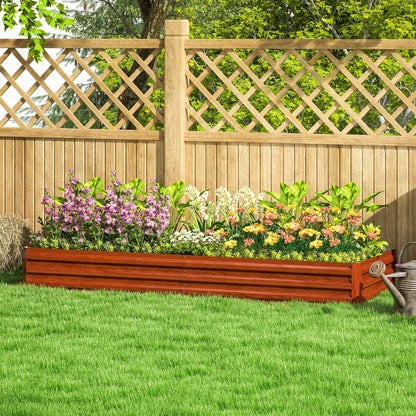 95x36x12 Galvanized Raised Garden Bed, Brown Galvanized Planter Boxes at Gallery Canada