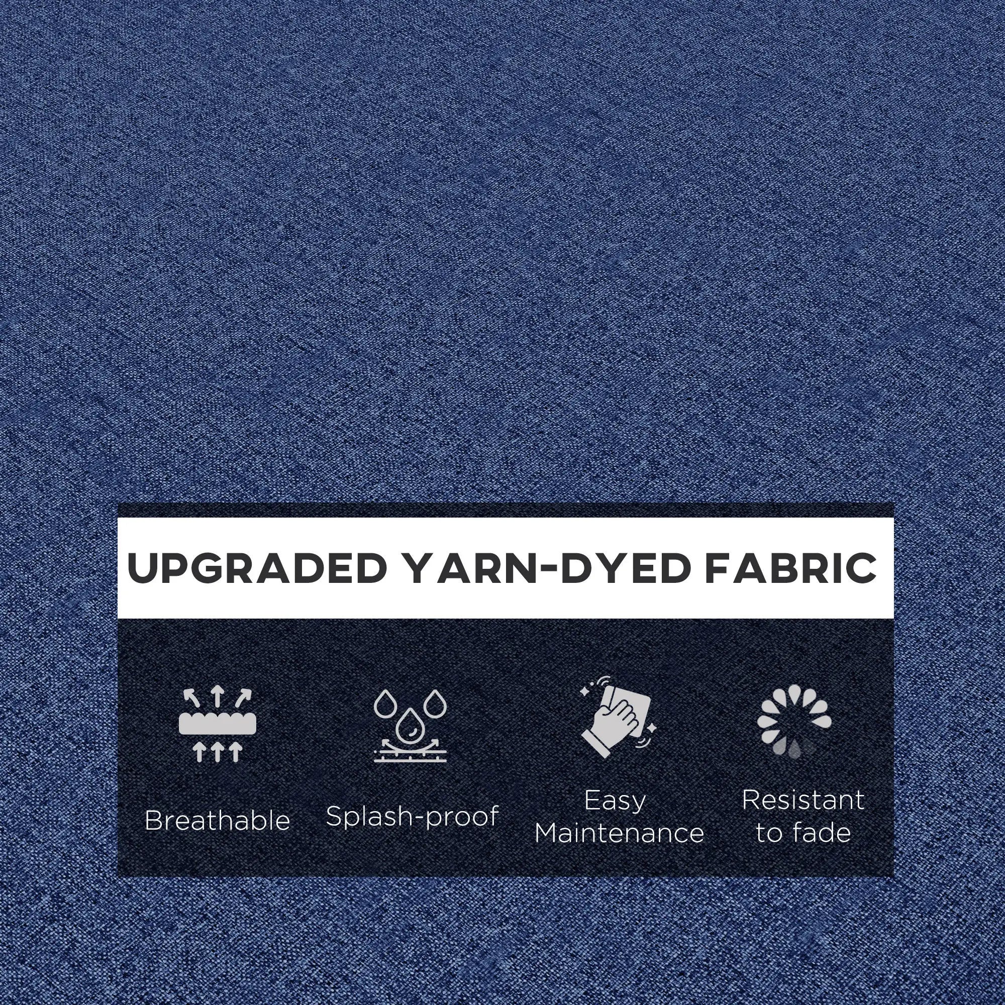 2-Piece Patio Chair Cushion Set, Indoor Outdoor, Blue Patio Chair Cushions at Gallery Canada