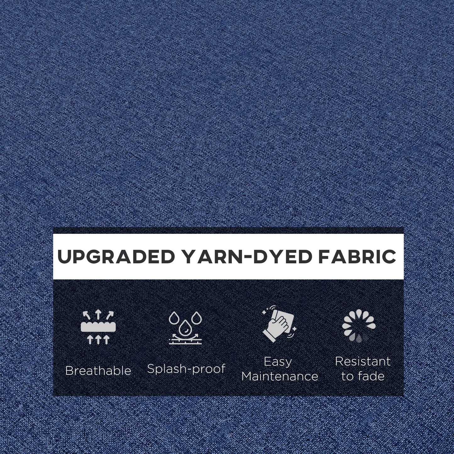 2-Piece Patio Chair Cushion Set, Indoor Outdoor, Blue Patio Chair Cushions at Gallery Canada