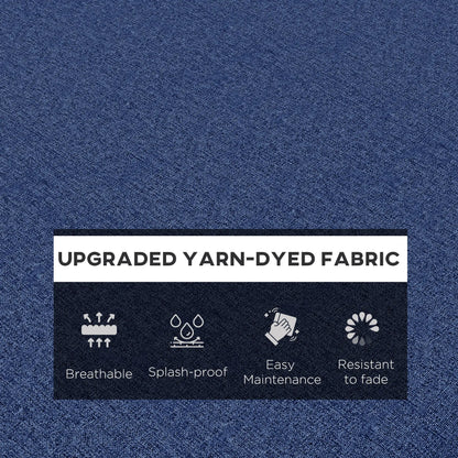 2-Piece Patio Chair Cushion Set, Indoor Outdoor, Blue Patio Chair Cushions at Gallery Canada