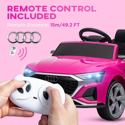 12V Kids Electric Car, Audi Q8 etron Sportback, Remote Control, Pink Electric Toy Cars at Gallery Canada