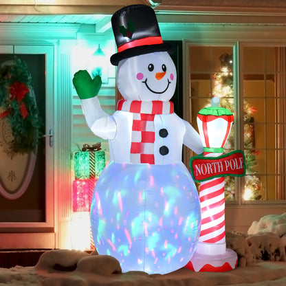 7.9ft Inflatable Snowman Decoration, Lighted, Indoor Outdoor Christmas Inflatables at Gallery Canada