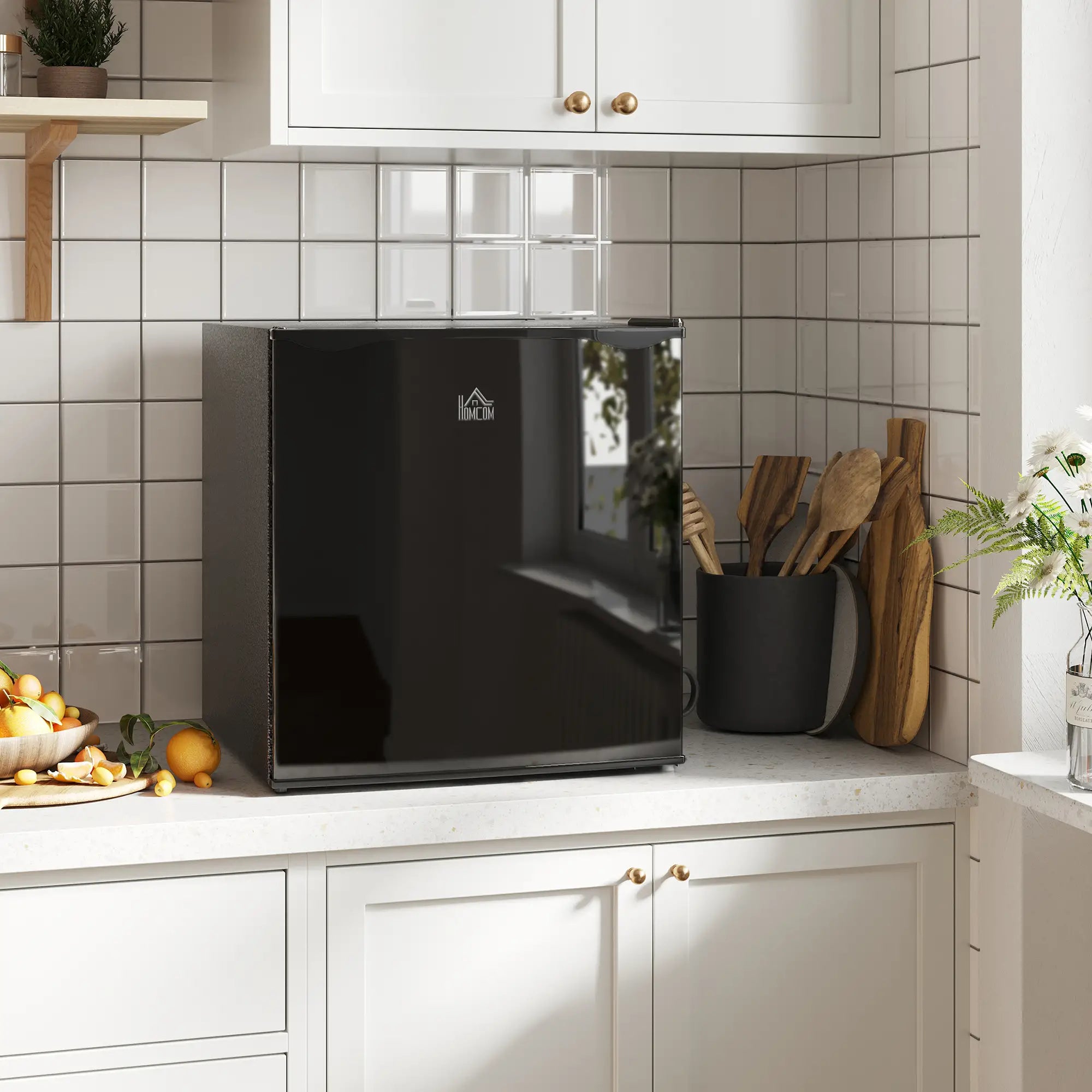 1.1 Cu. Ft. Mini Freezer, Compact Upright, Reversible Door, Black Small Kitchen Appliances at Gallery Canada