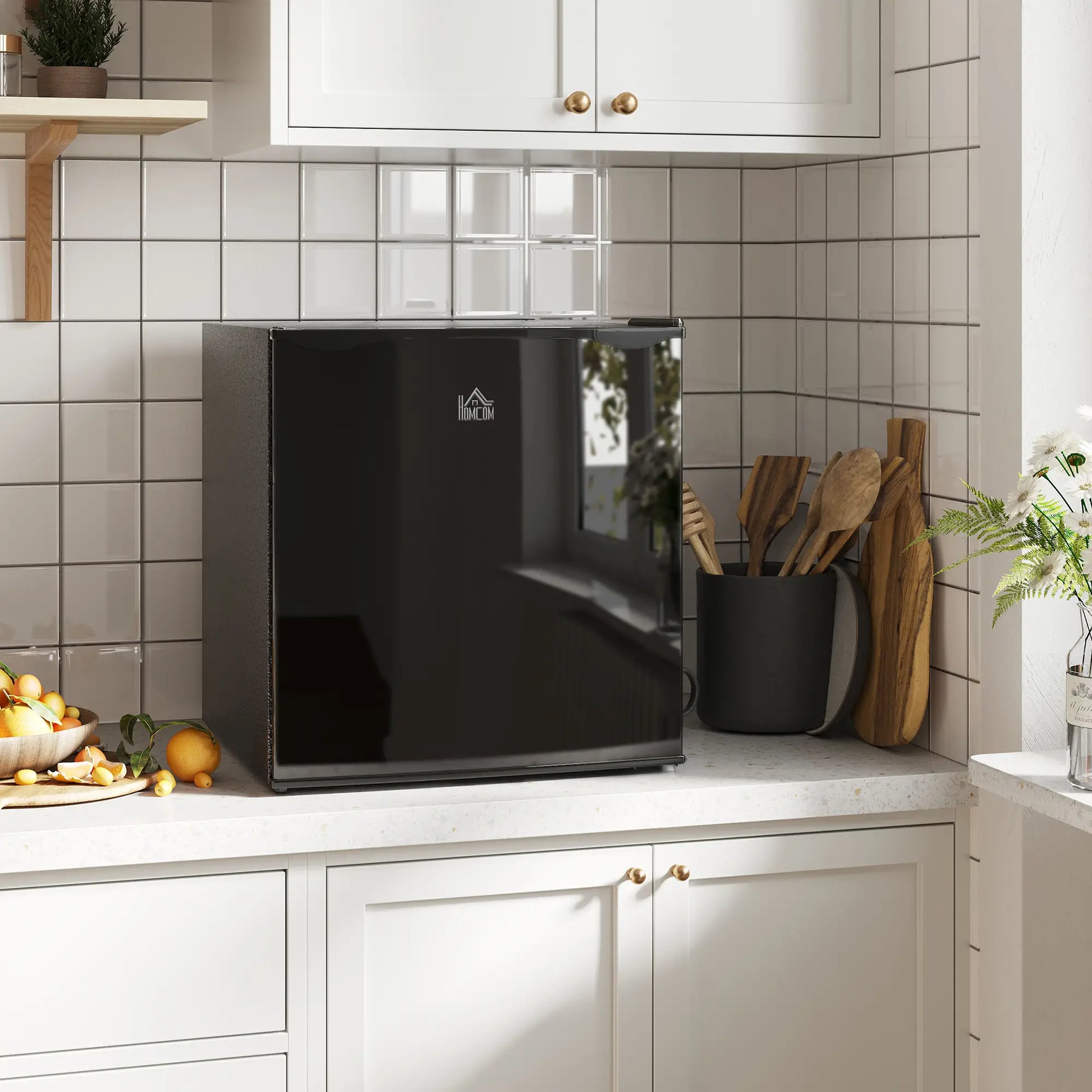 1.1 Cu. Ft. Mini Freezer, Compact Upright, Reversible Door, Black Small Kitchen Appliances at Gallery Canada