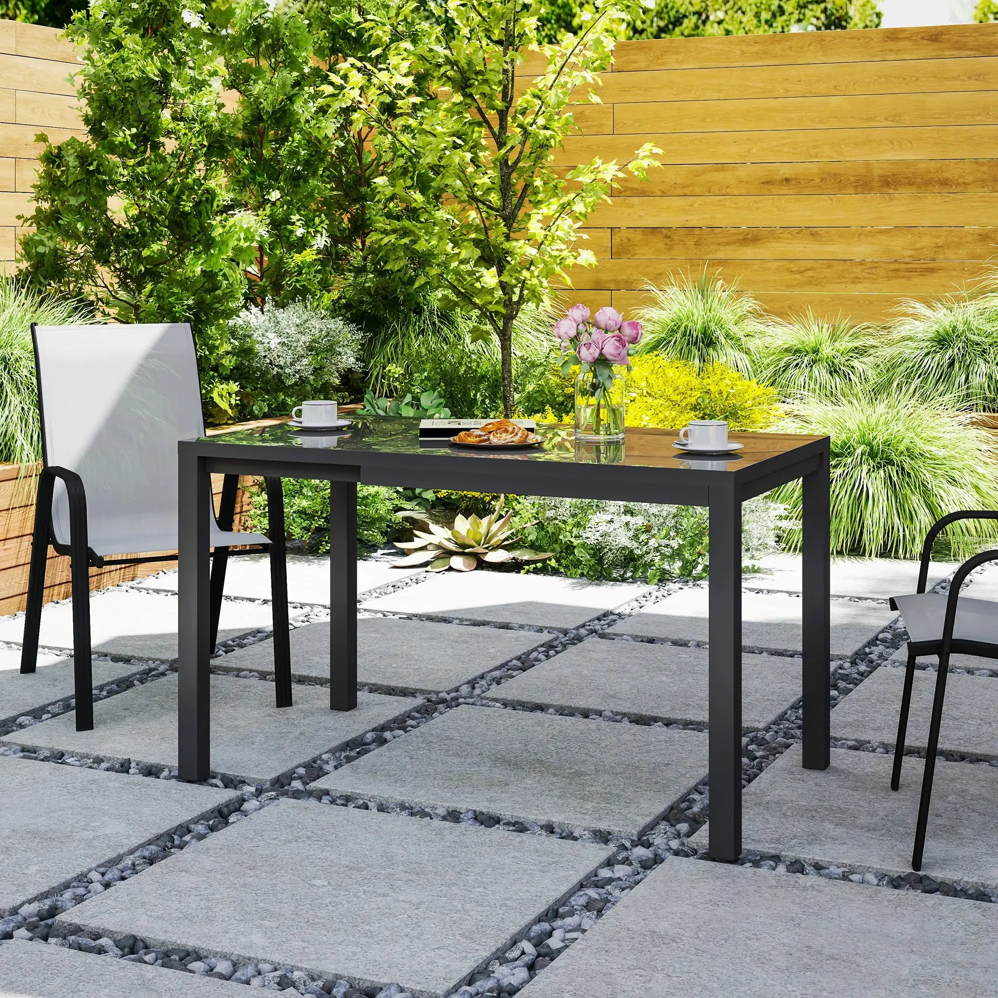 Adjustable Outdoor Dining Table, 33.5