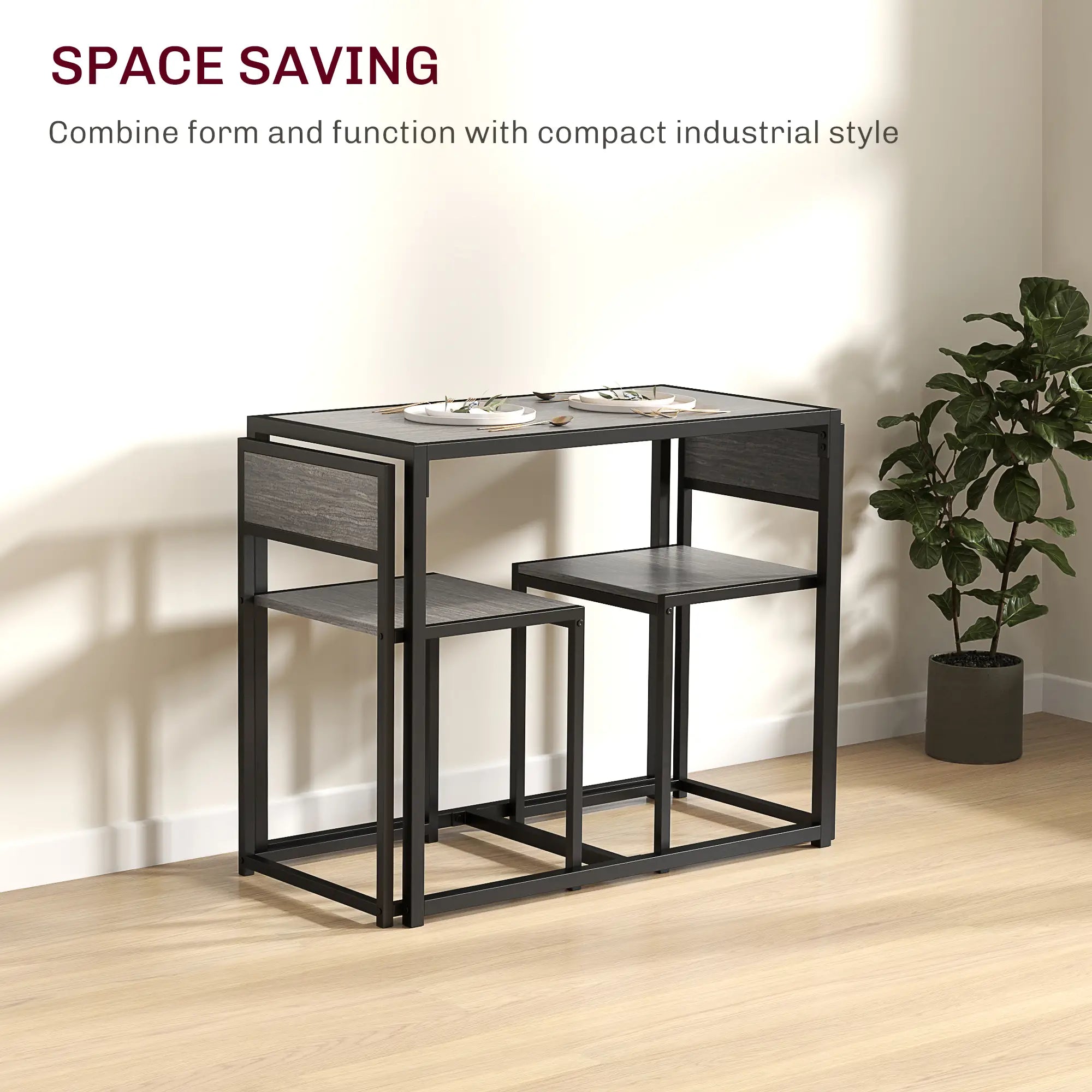 Industrial Dining Set For 2, Kitchen Table With Chairs Dining Table Sets at Gallery Canada