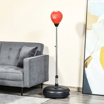 Ensemble de sac de frappe autoportant avec support, ballon de vitesse et gants, hauteur 52,4"-59,4"