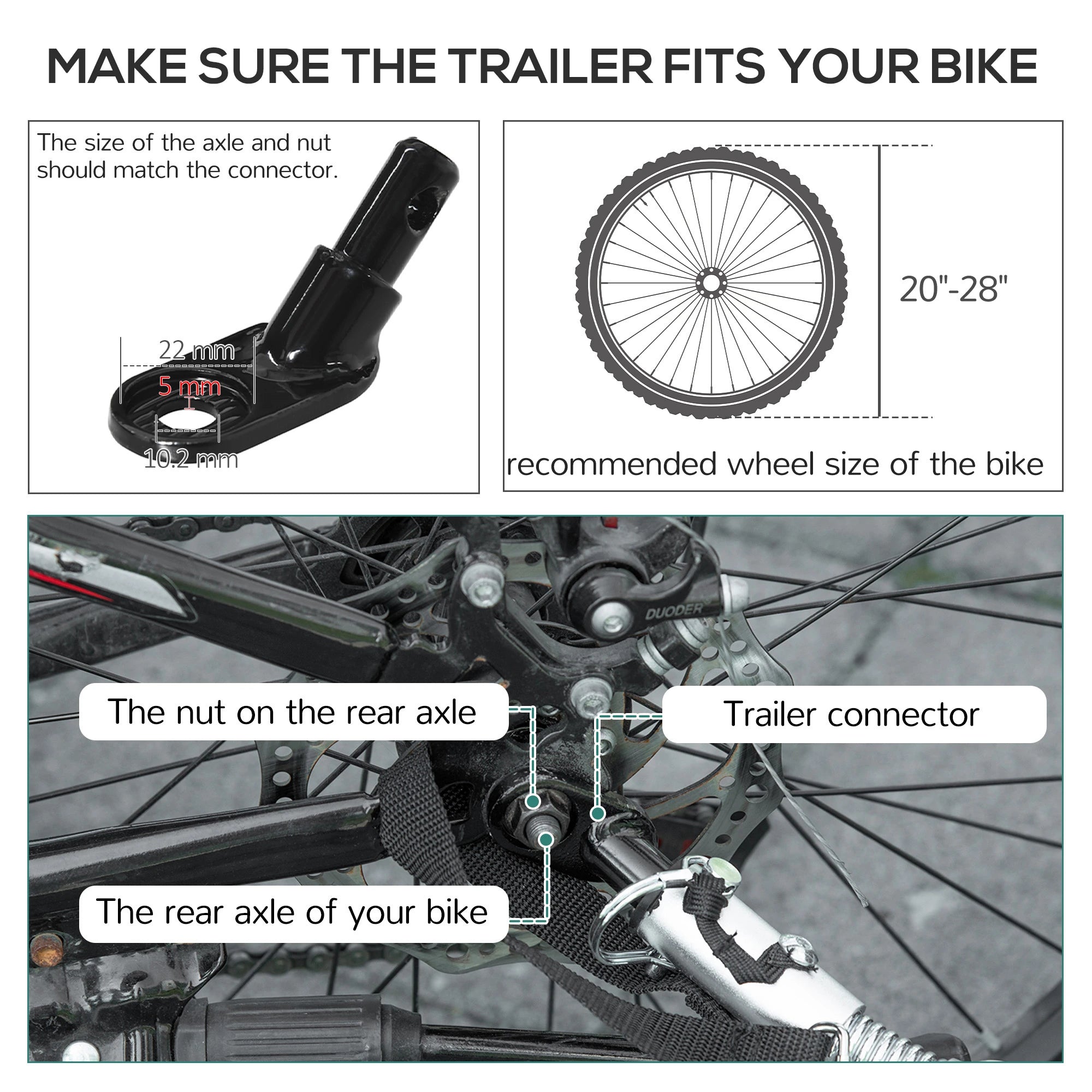 Foldable Bike Cargo Trailer, 16