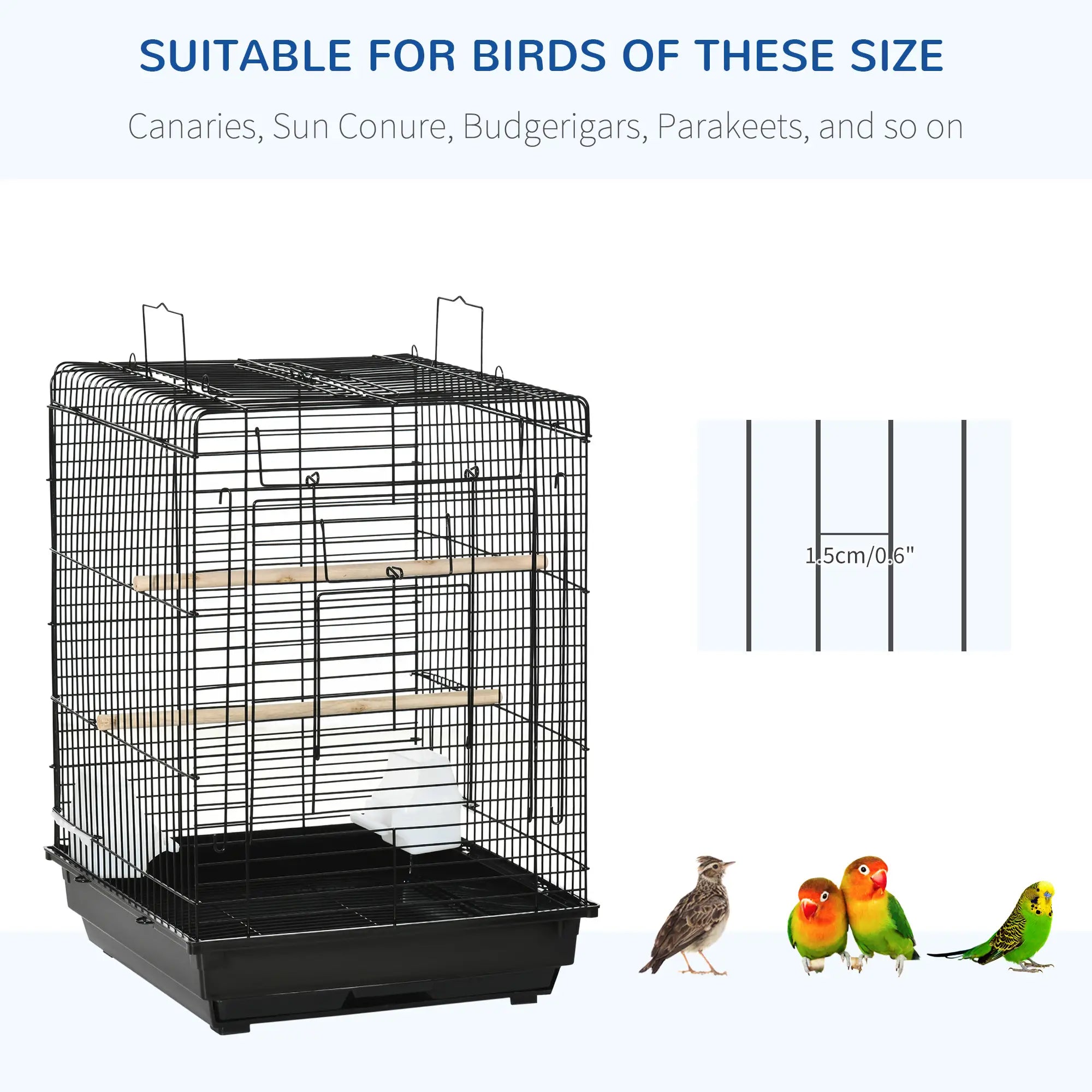 23 Bird Cage, Parrot House, Cockatiels Playpen, Black Bird Cages at Gallery Canada