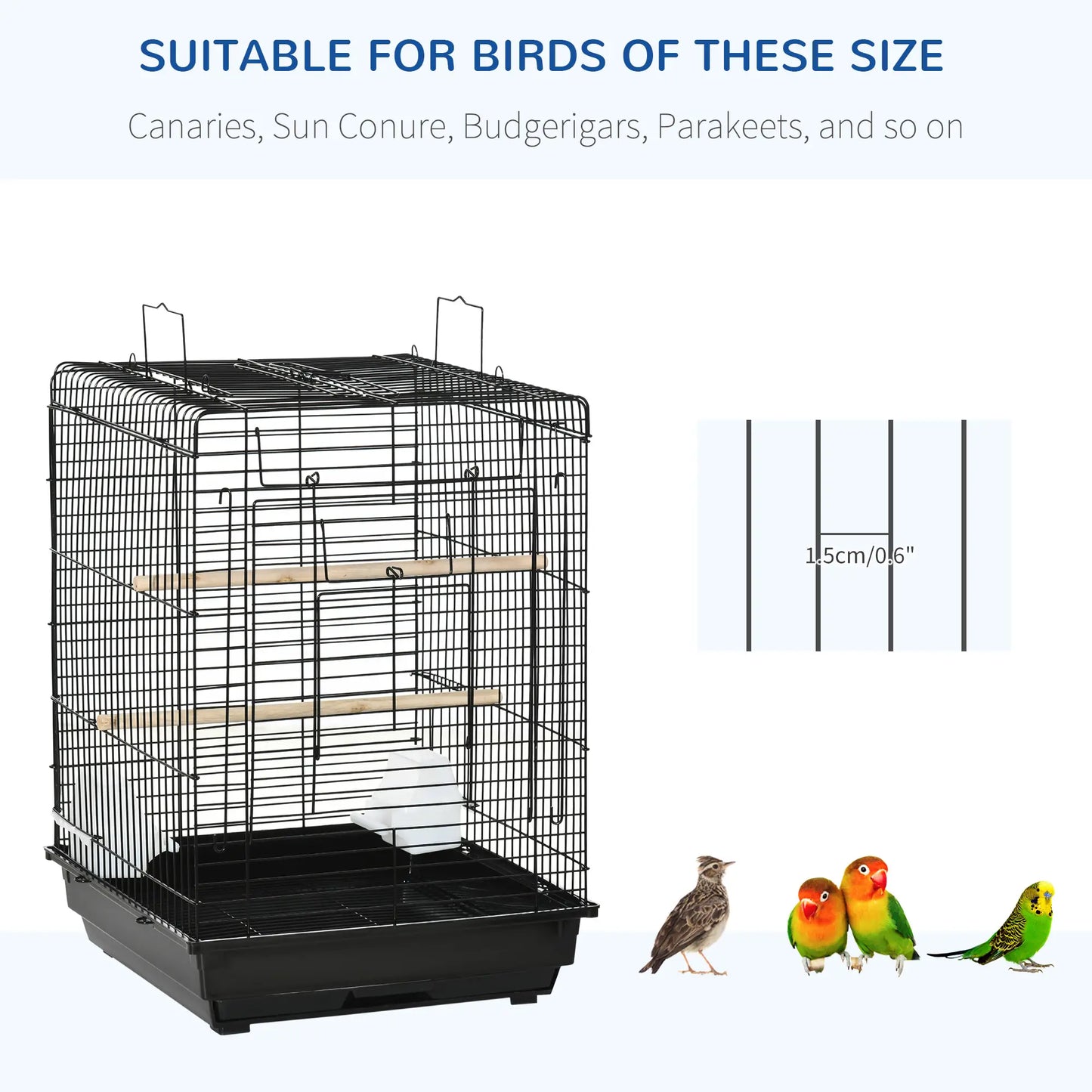23 Bird Cage, Parrot House, Cockatiels Playpen, Black Bird Cages at Gallery Canada