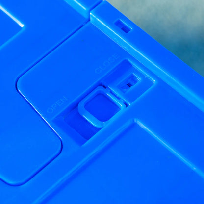 Steel Bike Trailer, Foldable Storage Box, Safe Reflectors, Max Load 88LBS, Blue