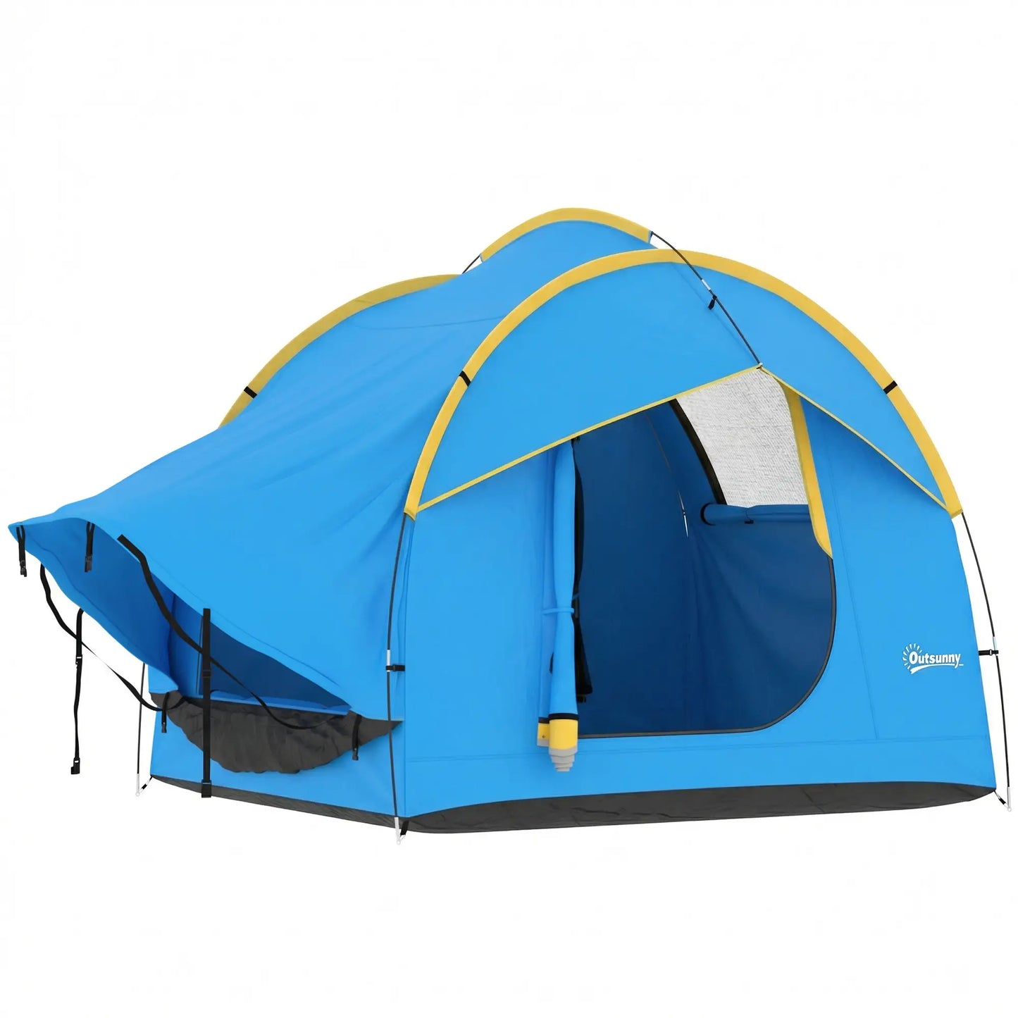 3000mm Waterproof SUV Tent, Car Tent with 3 Doors and Mesh Window, for 5-6 Person Camping Travel, Blue and Orange Camping Tents at Gallery Canada