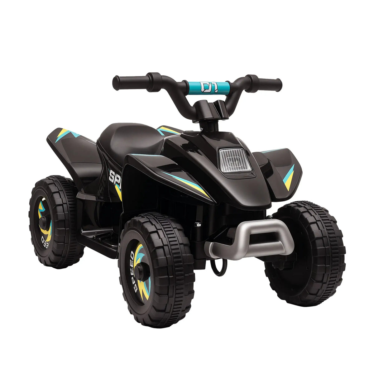 Kids Ride on ATV, 6V Battery Powered, for 18-36 Months, Black