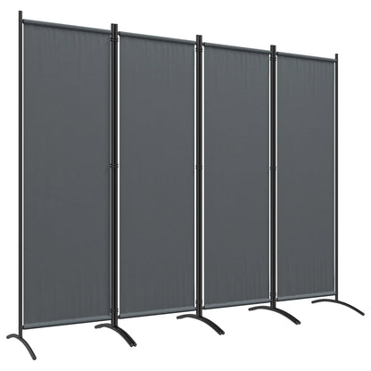 Folding Room Divider, Privacy Screen, 5.6FT Tall, Dark Grey Side Awnings at Gallery Canada