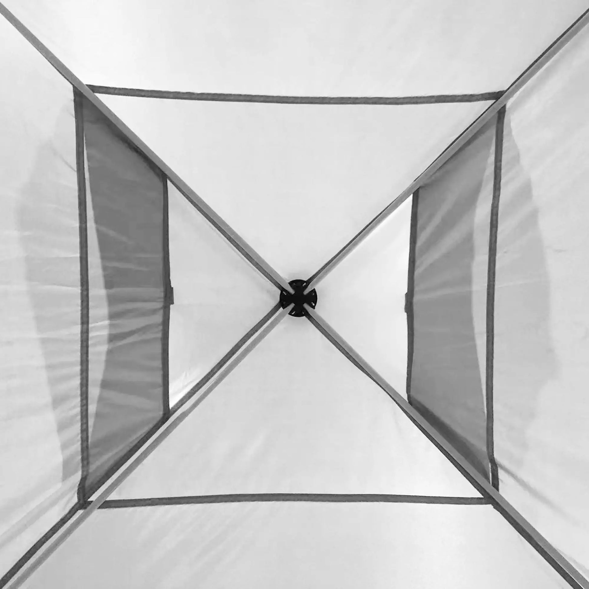 10' x 10' Pop Up Canopy Tent, Adjustable Height, 1 Sidewall, Wheeled Bag, White Pop Up Canopies at Gallery Canada