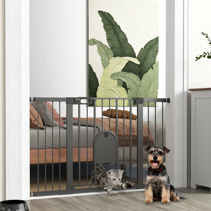 30"-52" Extra Wide Pet Gate, Small Door, 30"H, Black Houses, Kennels & Pens at Gallery Canada