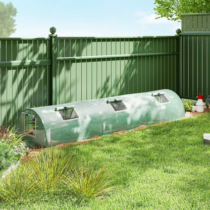 Portable Mini Greenhouse, 10' x 3' x 2', Steel Frame, 5 Mesh Windows, Green Mini Greenhouses at Gallery Canada