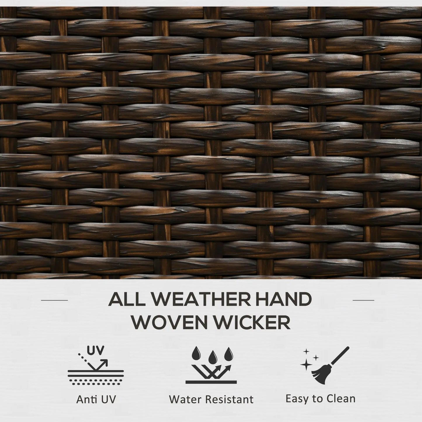 113 Gallon Outdoor Storage Box, Rattan Deck Box, Brown Patio Storage Boxes at Gallery Canada