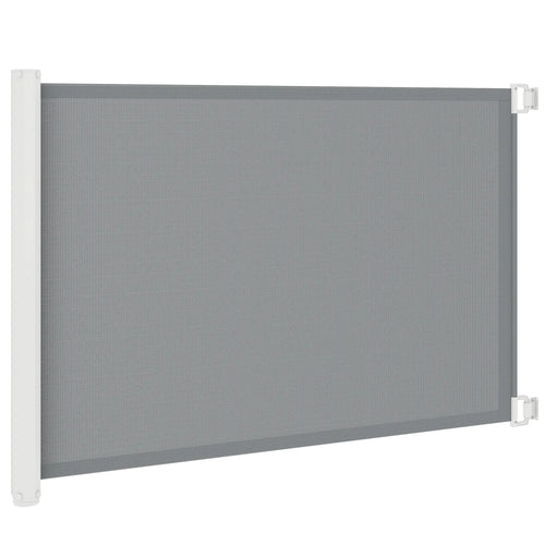 Retractable Pet Safety Gate, Flexible for Stairways Doorways, Grey
