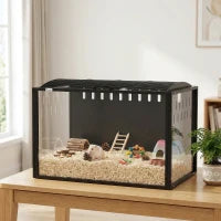 31.9" Cage pour hamster, grands habitats cadre en acier résistant aux morsures