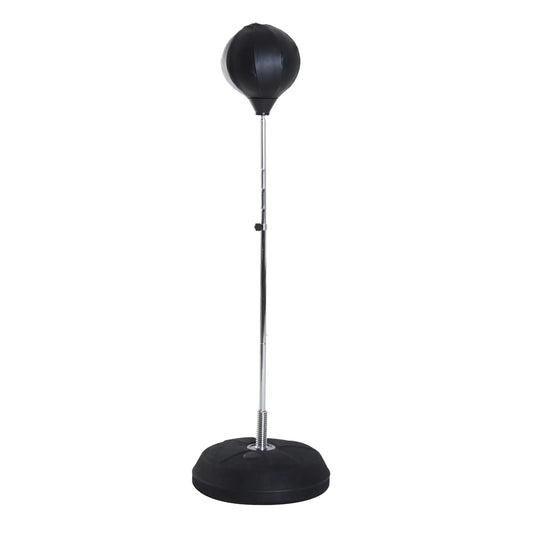 Freestanding Boxing Bag, Adjustable 49.6-56.7in, Black Punching Bag Stands Black at Gallery Canada