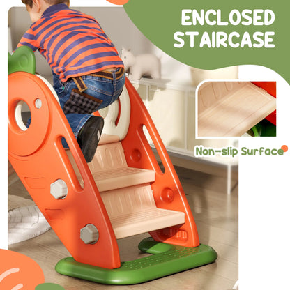 Foldable Toddler Slide, Basketball Hoop, Climber, 1-3 Years, Orange Gym Sets & Swings at Gallery Canada