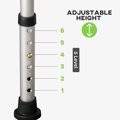 Adjustable Shower Chair, 16.7"W Aluminum, EVA Padded Seat for Seniors Bath Chairs at Gallery Canada