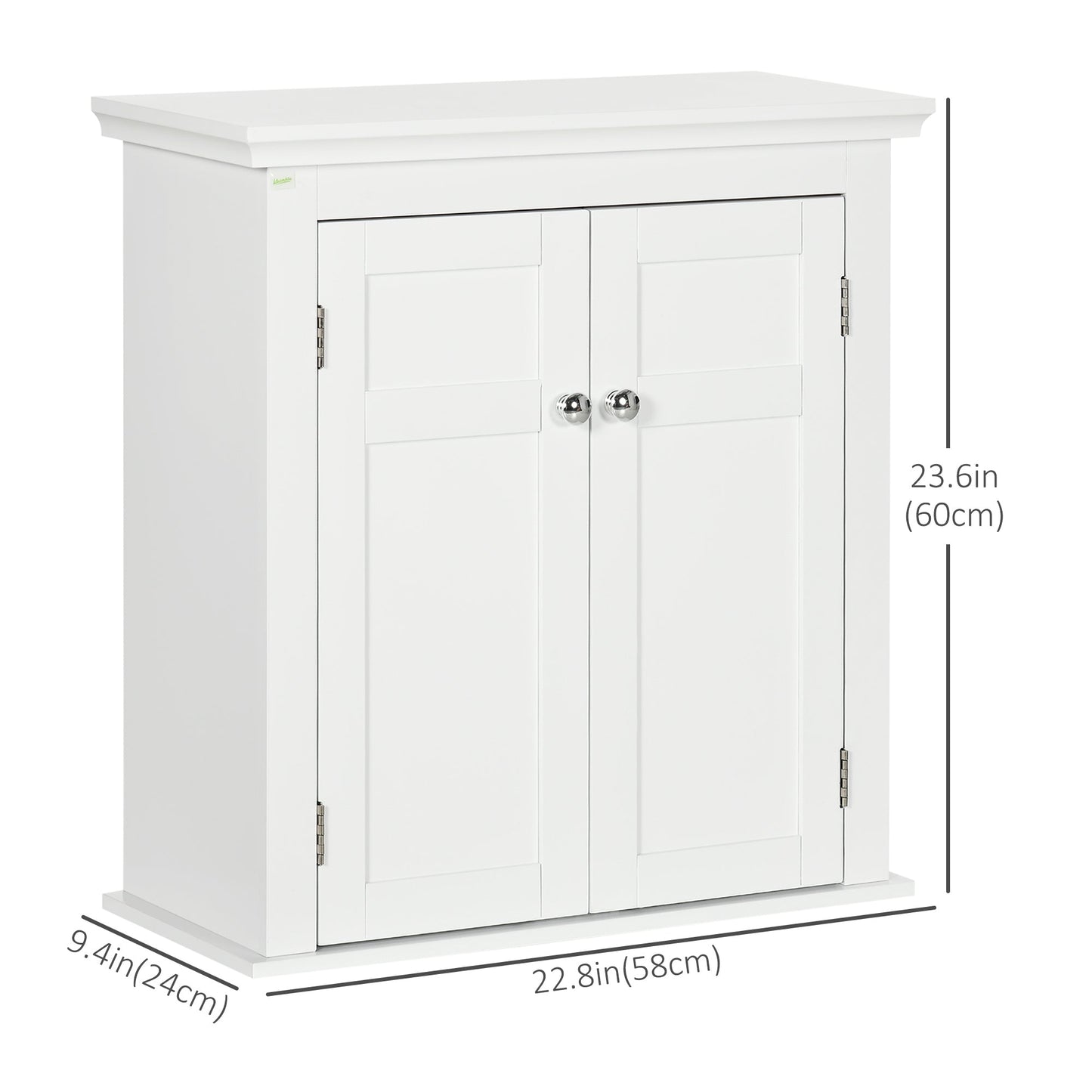 Bathroom Wall Cabinet, Medicine Cabinet, Over Toilet Storage Cabinet with Adjustable Shelves for Kitchen, Entryway, White at Gallery Canada